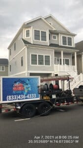 Power washing Genie Truck