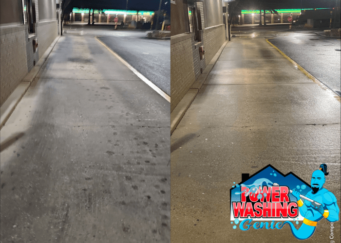 Power Washing Concrete Cleaning