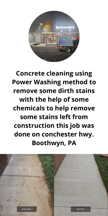 Concrete Cleaning Boothwyn PA