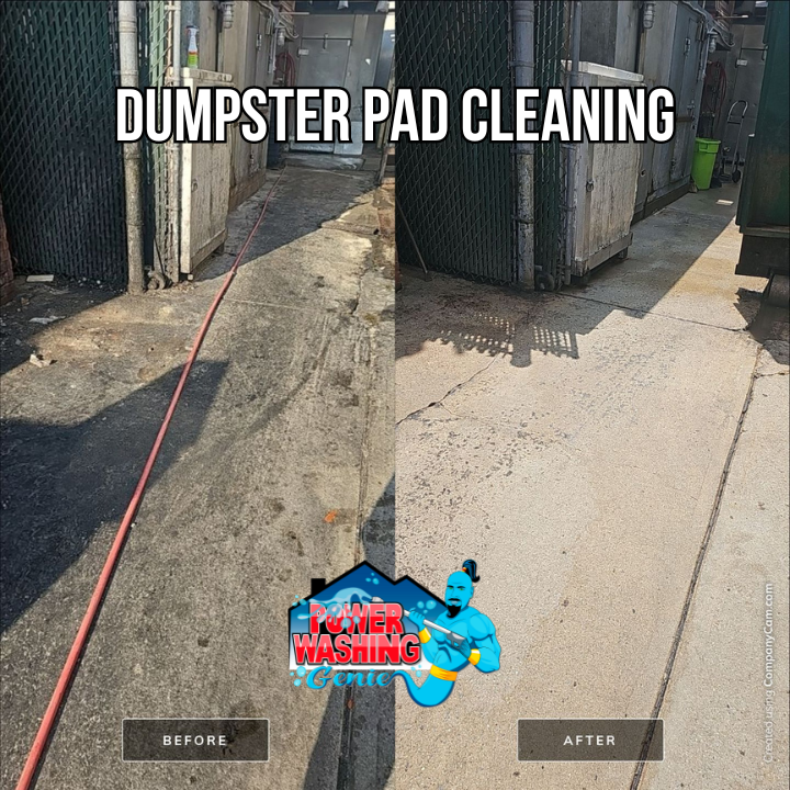 Dumpster Pad Cleaning 